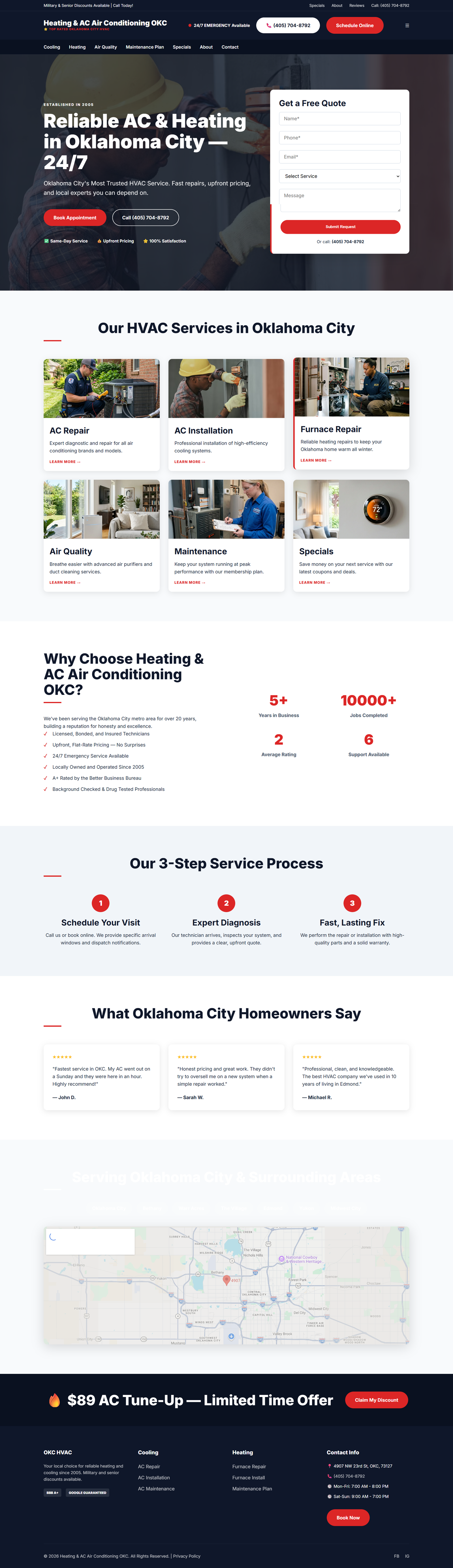Heating & AC Air Conditioning OKC website